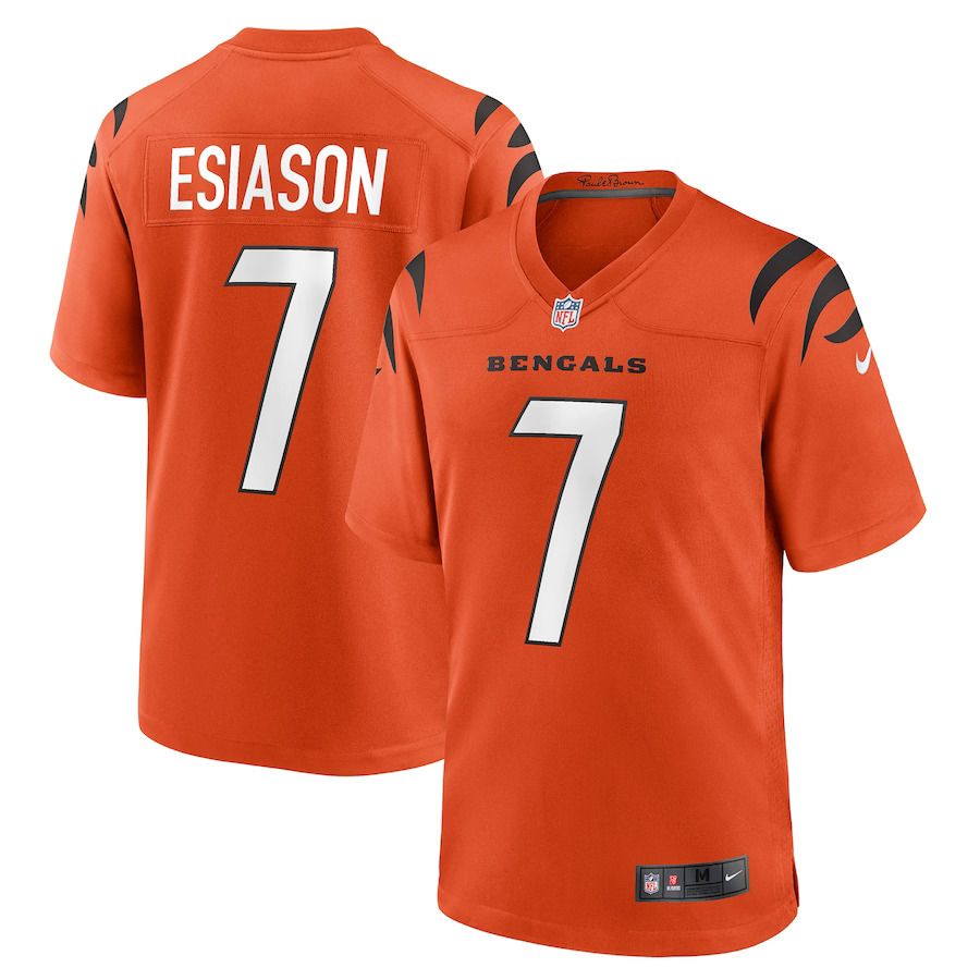 Men Cincinnati Bengals #7 Boomer Esiason Nike Orange Retired Player Alternate Game NFL Jersey